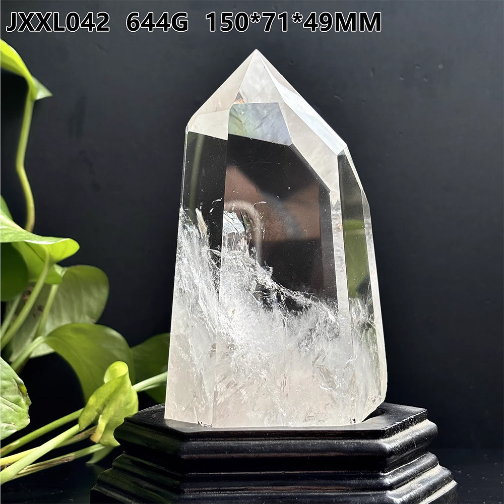 天然白水晶柱款式-19:644g-JXXL042-尺寸150*71*49 mm