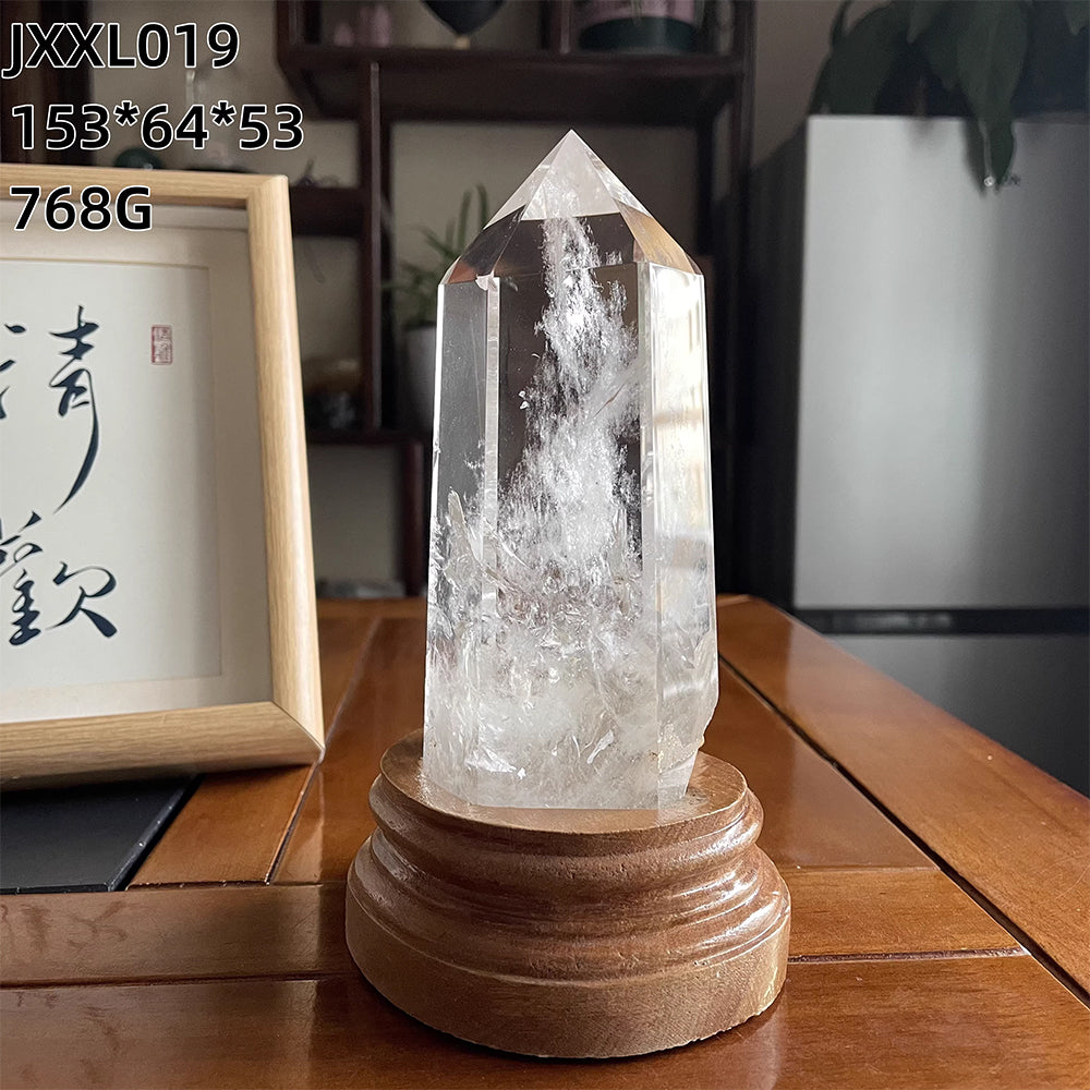 天然白水晶柱款式-6：768g-JXXL019-尺寸153*64*53 mm