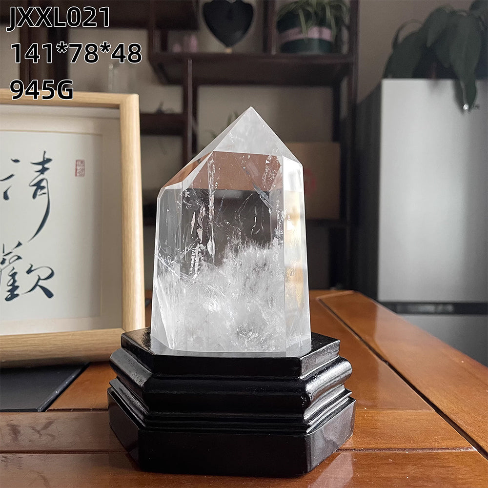 天然白水晶柱款式-7：945g-JXXL021-尺寸141*78*48 mm