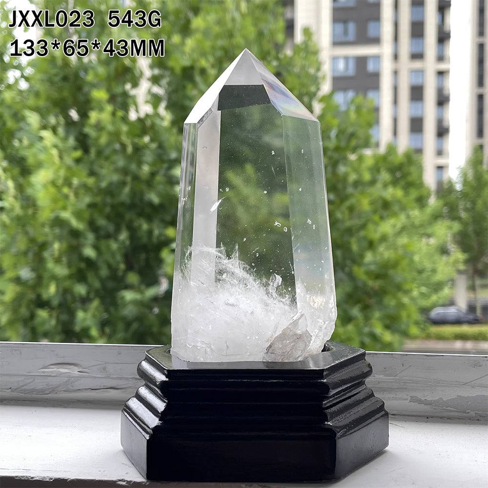 天然白水晶柱款式-8：543g-JXXL023-尺寸133*65*43 mm