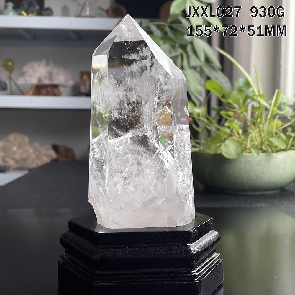 天然白水晶柱款式-9：930g-JXXL027-尺寸155*72*51 mm