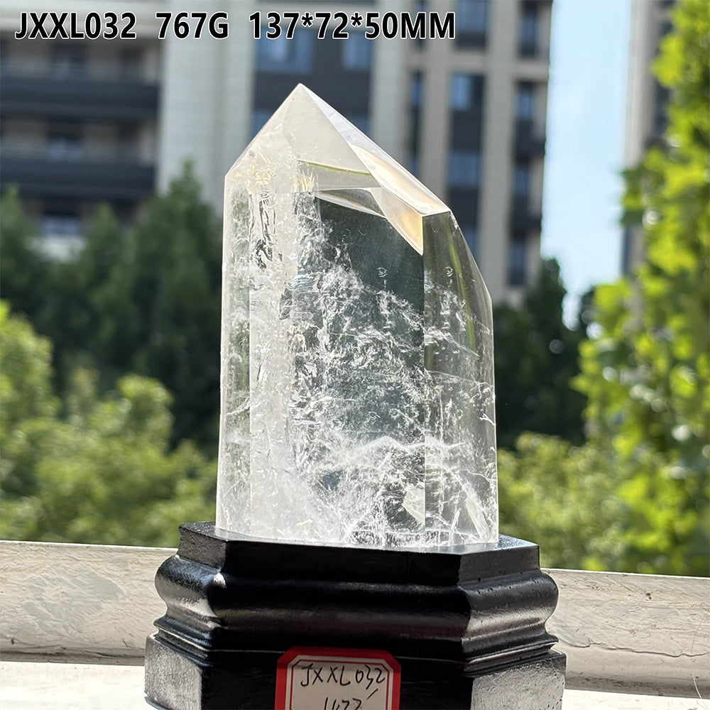 天然白水晶柱款式-12：767g-JXXL032-尺寸137*72*50 mm
