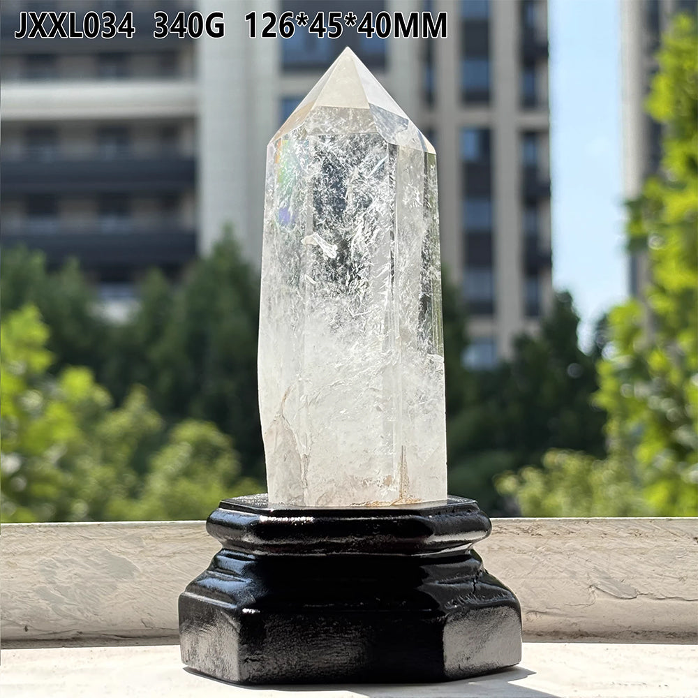 天然白水晶柱款式-14：340g-JXXL034-尺寸126*45*40 mm